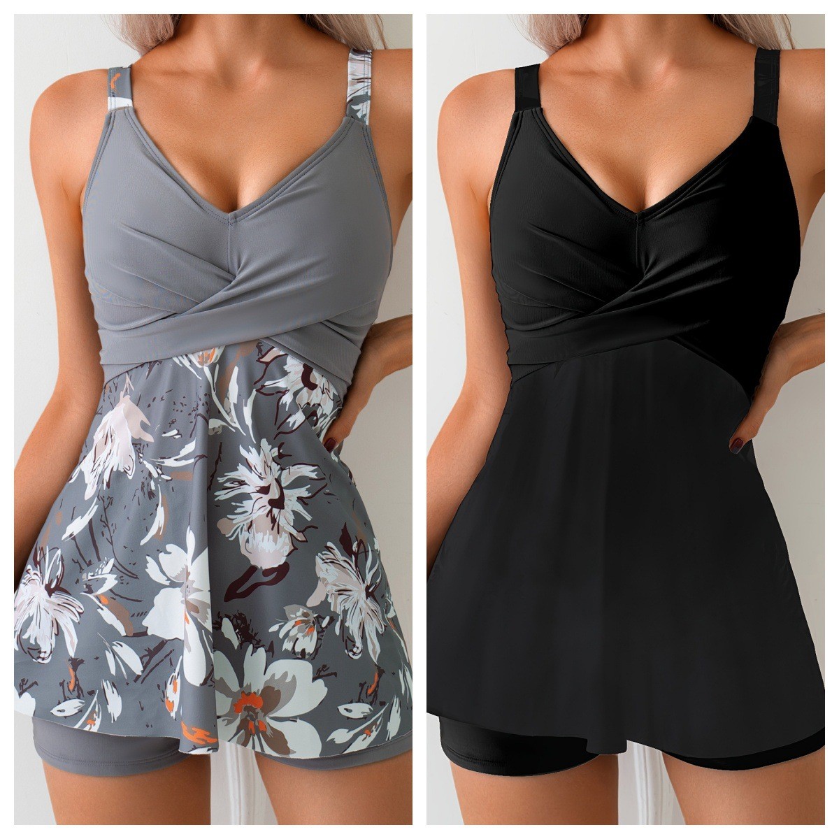 Tops - Swimsuit Woman Tankini Two Piece V