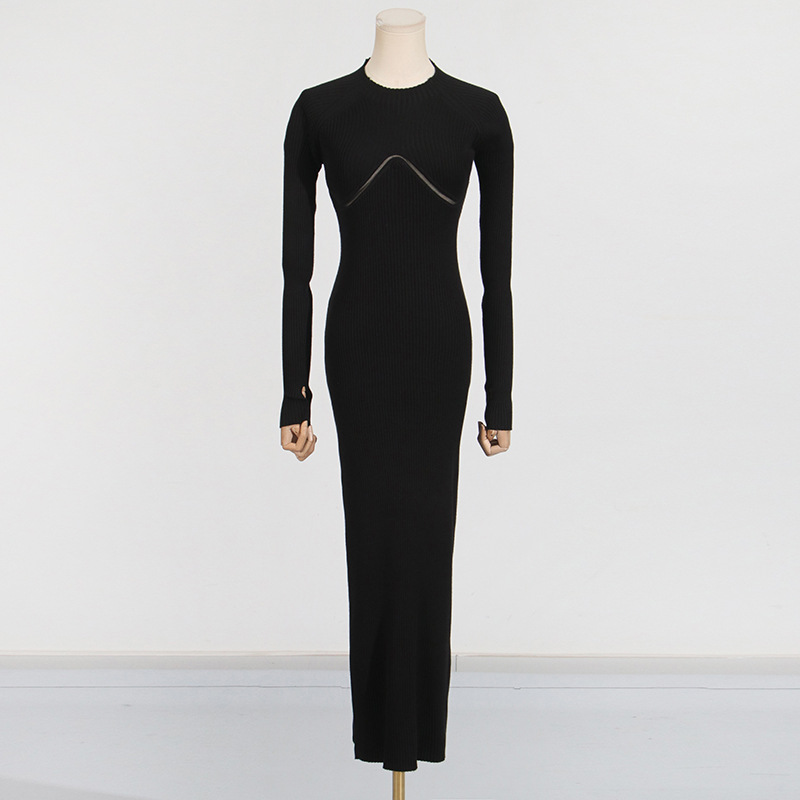 Onecozyday Women's White Ribbe - Bodycon Long Sleeve Ribbed Dress review and price