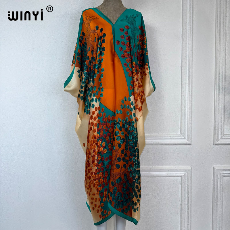 WINYI 2023 V-neck Africa Fashi - Boho Summer Beach Maxi Dress review and price