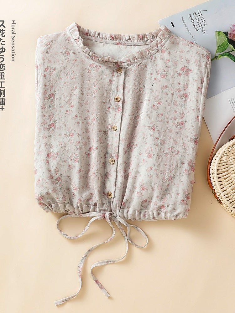 Summer Cotton Linen Short Slee - Korean Style A Line Shirt Dress review and price
