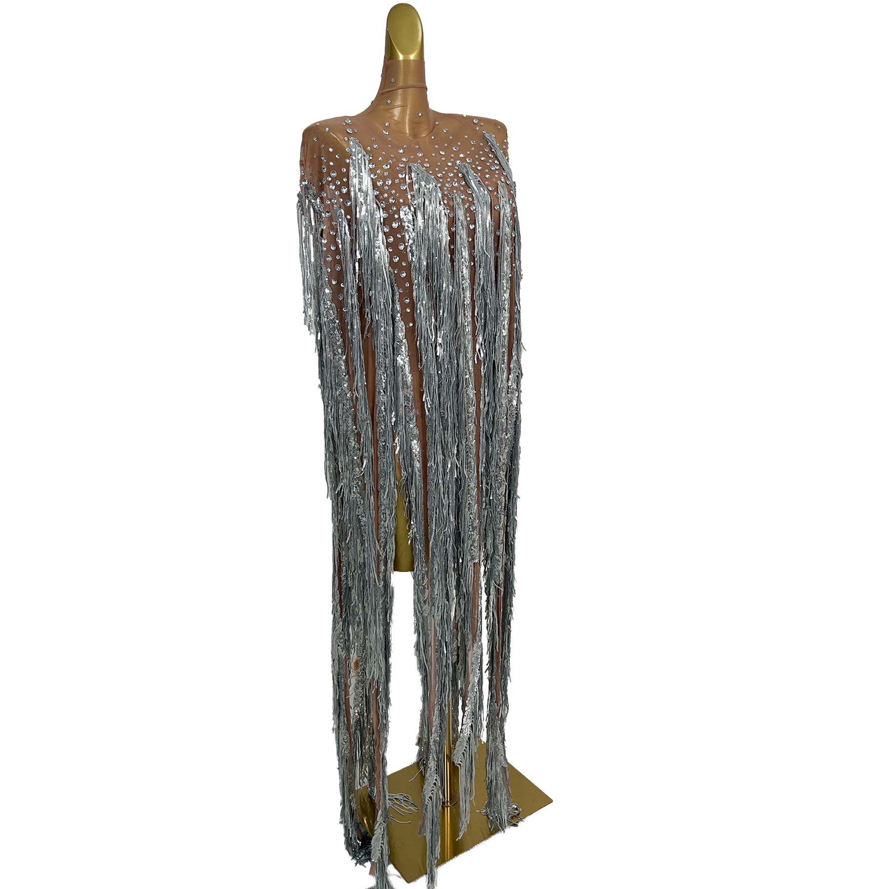 yusanBar See Through Mesh Outf - Sparkly Rhinestone Club Party Dress review and price