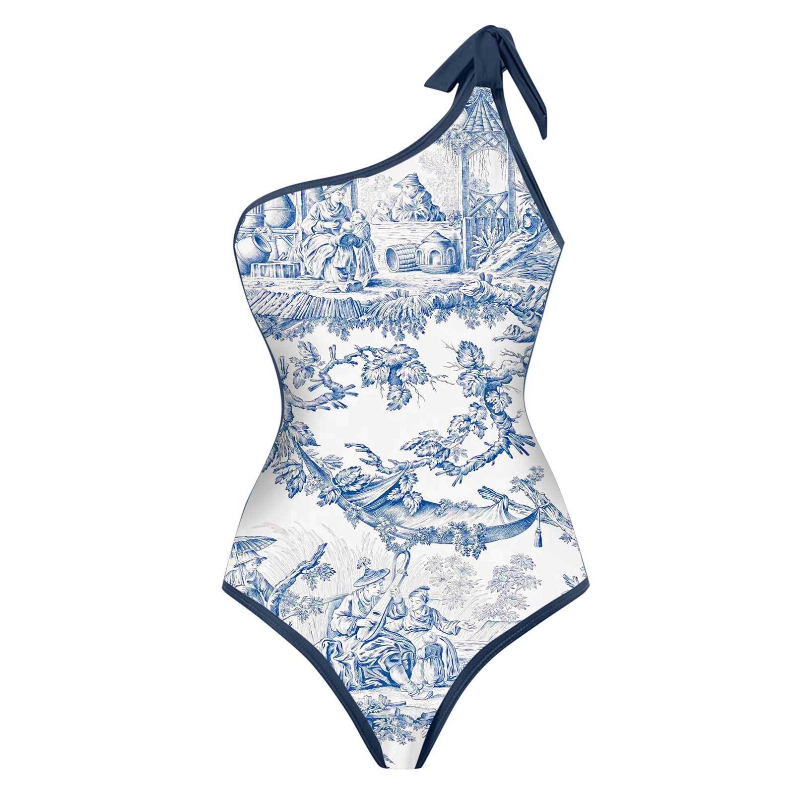 Woman Bikini Tankini Blue And  - Skirts review and price